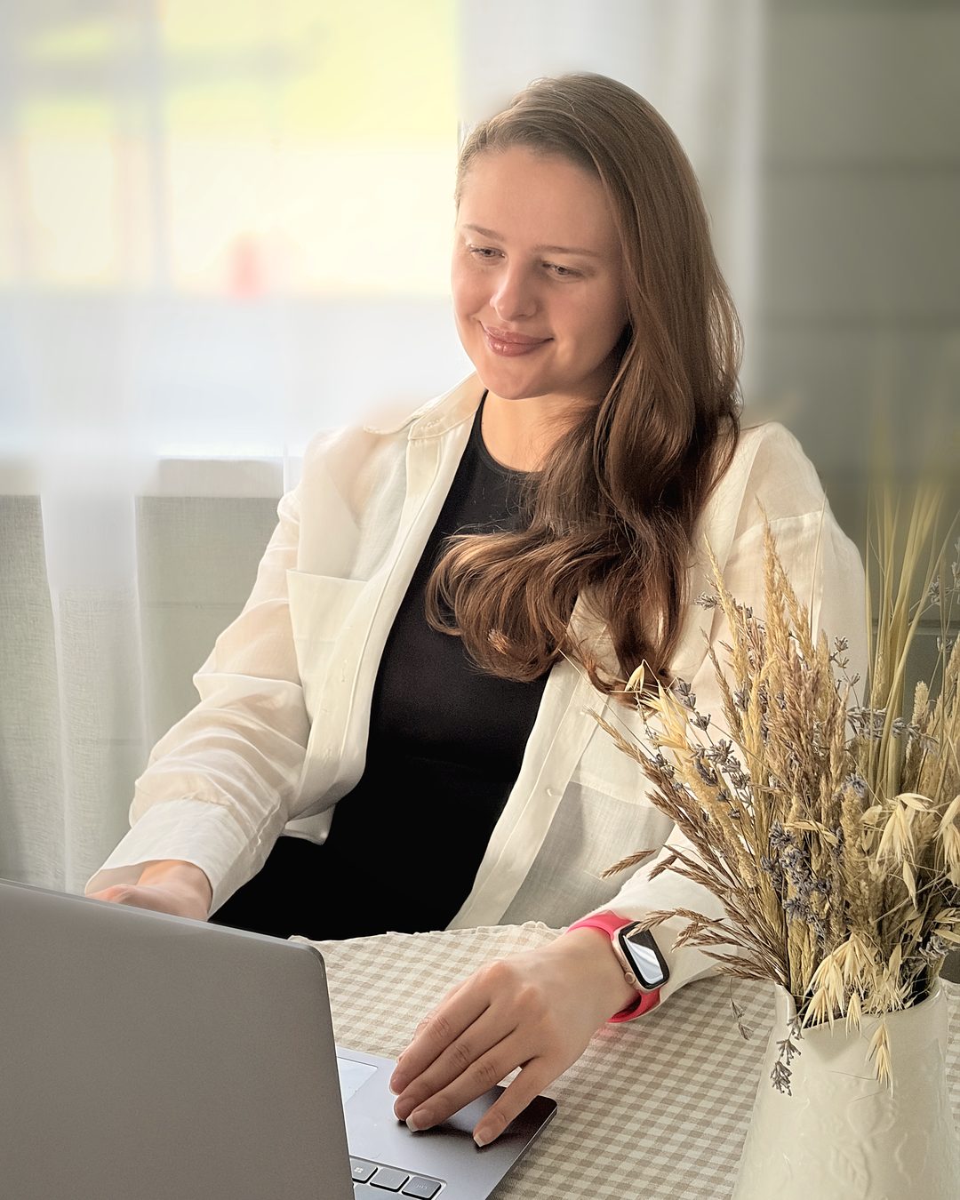 Юлия Слободзян за работой